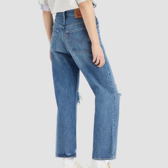 LEVIS RIBCAGE STRAIGHT ANKLE,SUPER HIGH RISE 👖 JEANS .‼️‼️ - Picture 3 of 13